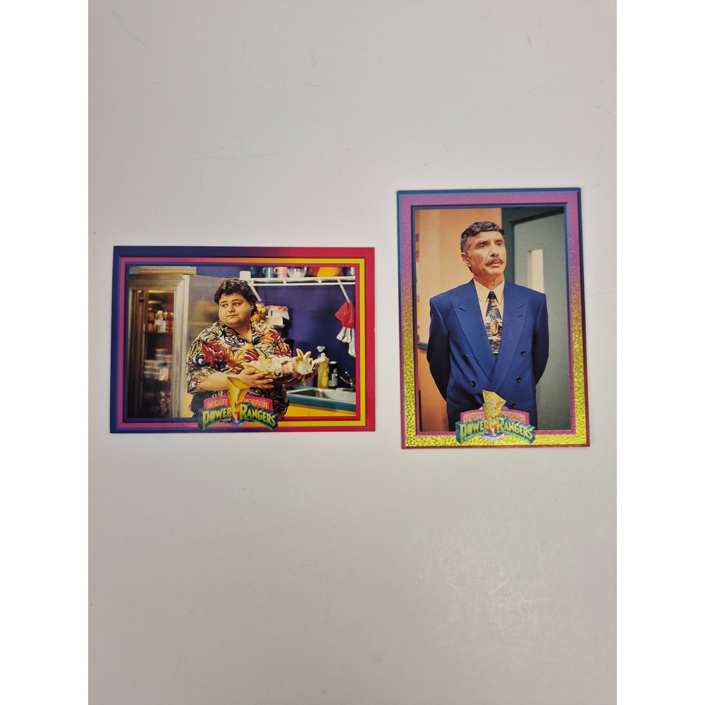 1994 Mighty Morphin Power Rangers Ernie & Mr Caplan Cards Collect-A-Card